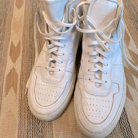 Woman By Common Projects BBall High-Top Sneakers - Picture 4 of 5